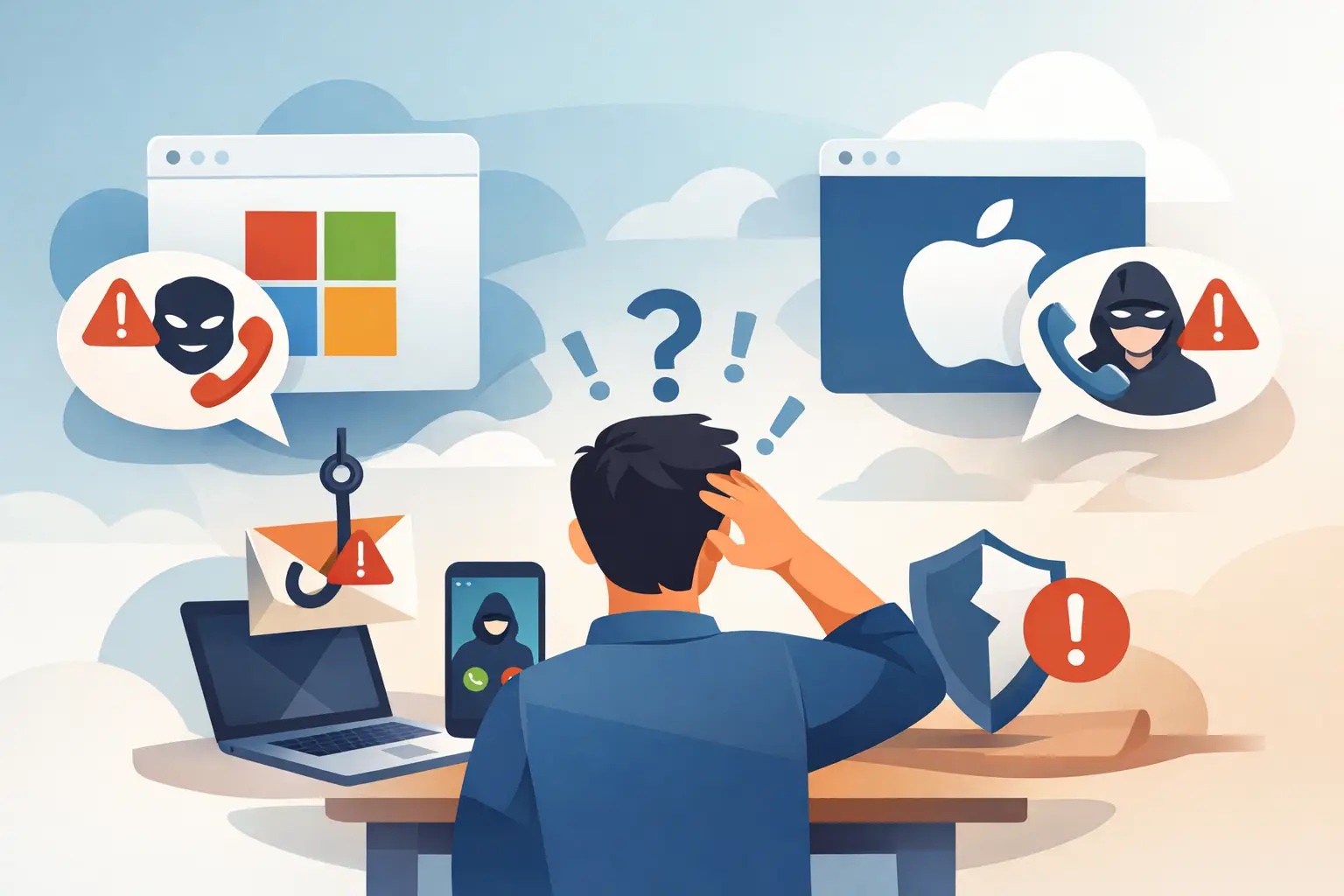 Arnaque Microsoft Apple numéro
