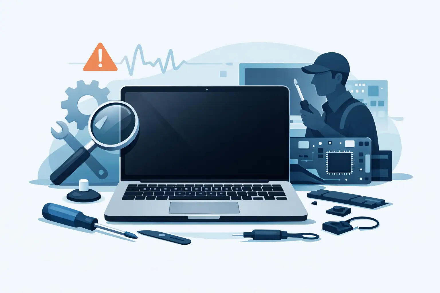 Guide réparation MacBook écran noir : causes et solutions