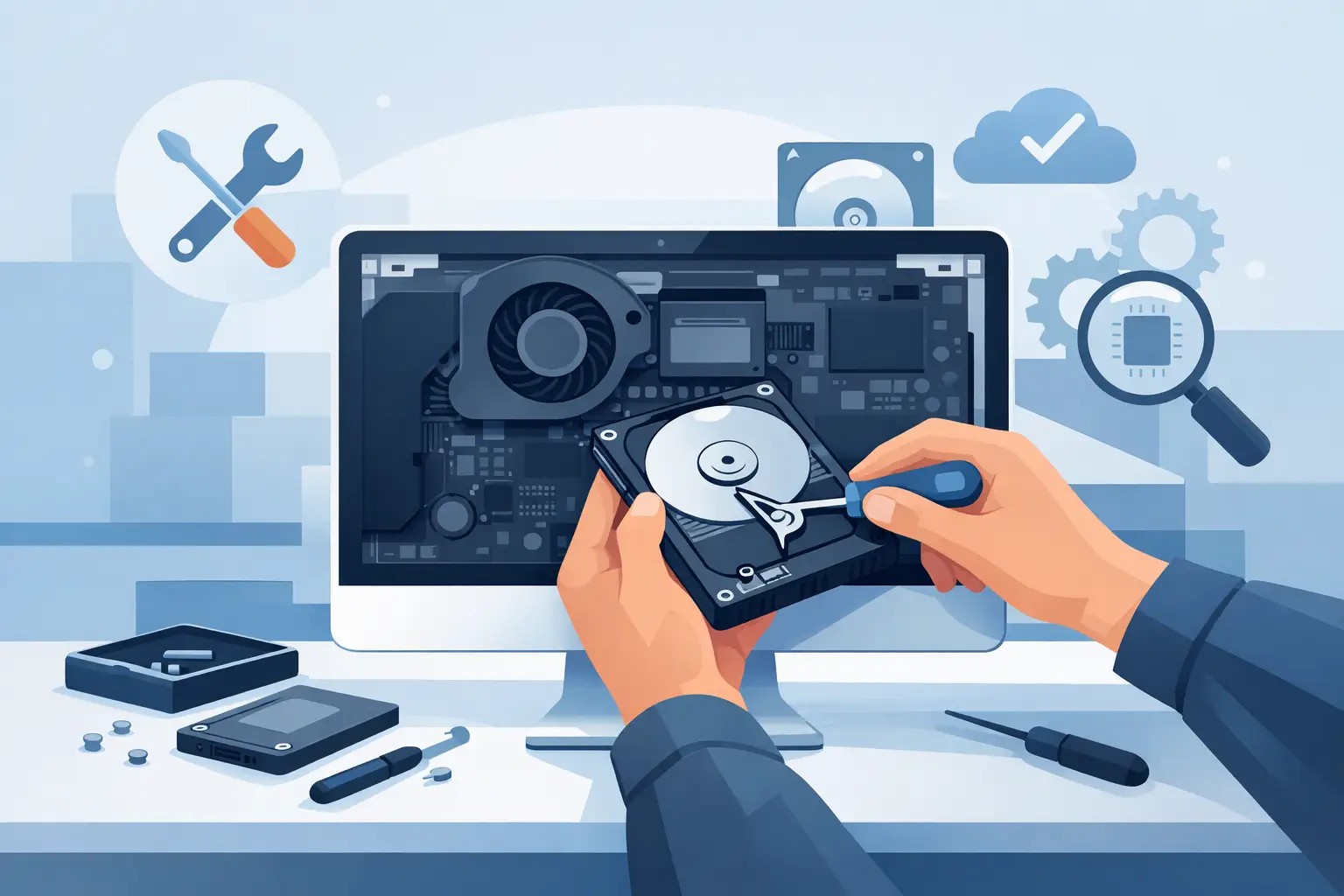 Réparer le disque dur d'un iMac sans se tromper