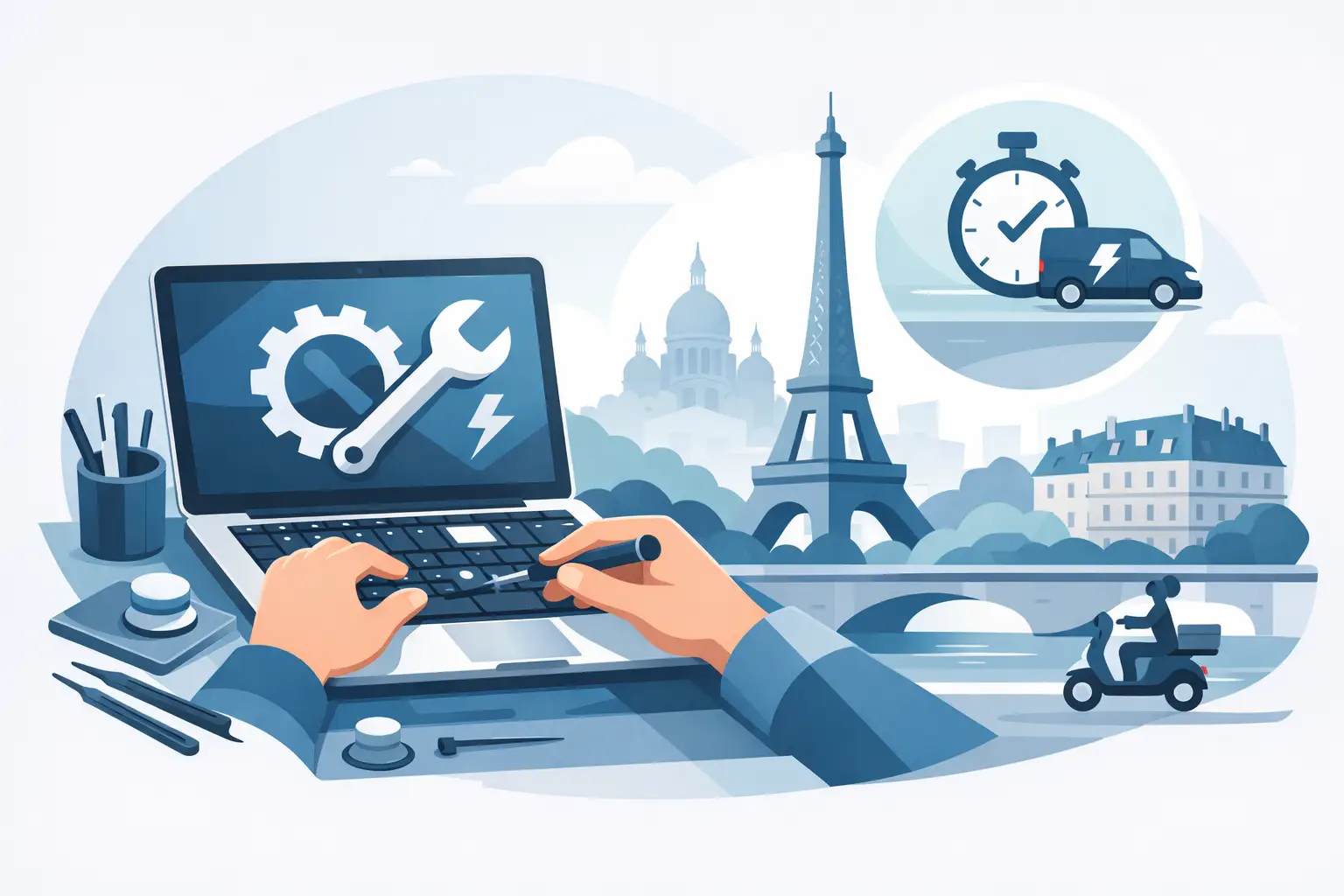 Réparation MacBook Paris : diagnostic, délai et solution adaptée